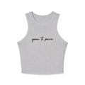 "Gone to Paris" Micro-Rib Racer Tank — She's Gone to Paris