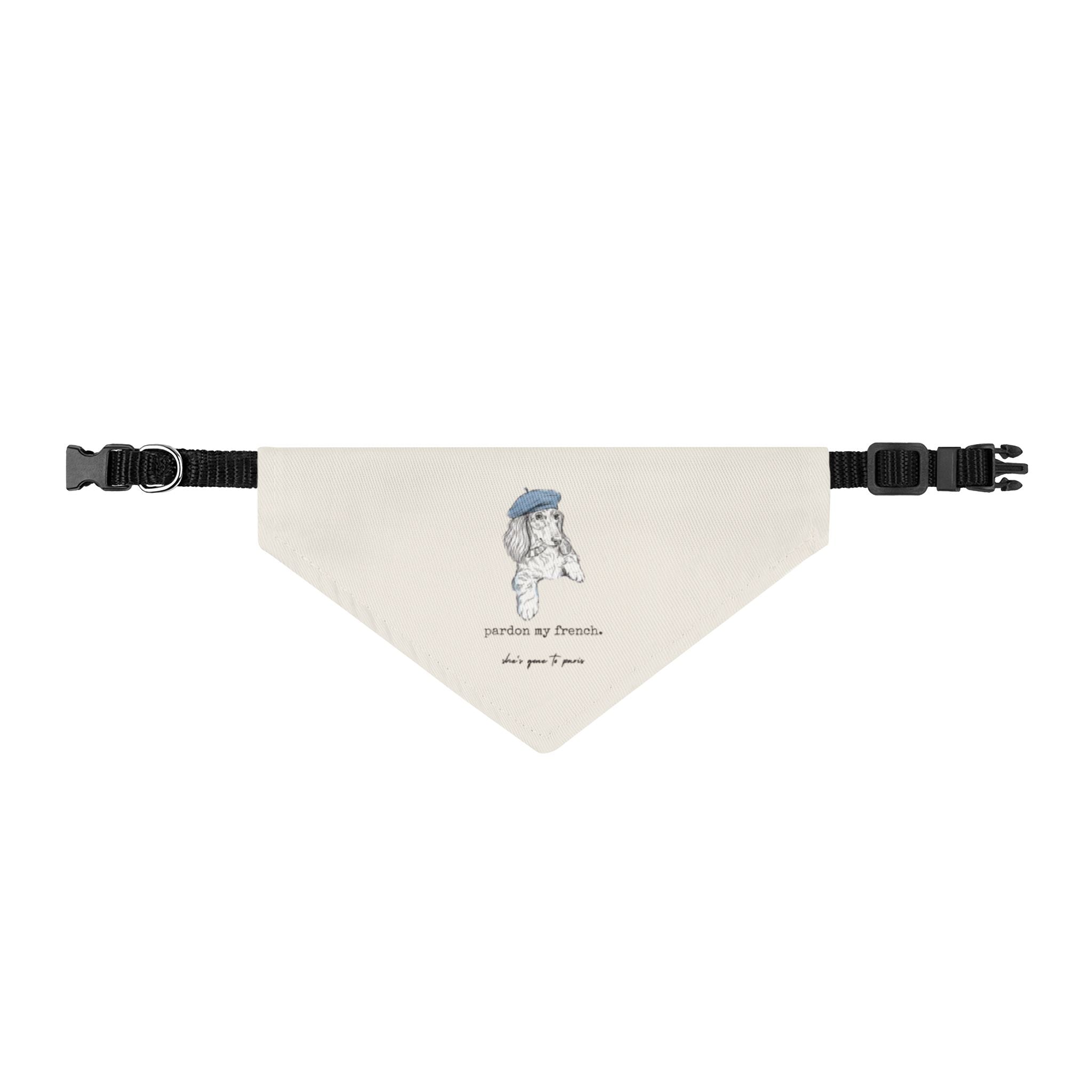 "Pardon my French" - dog bandana
