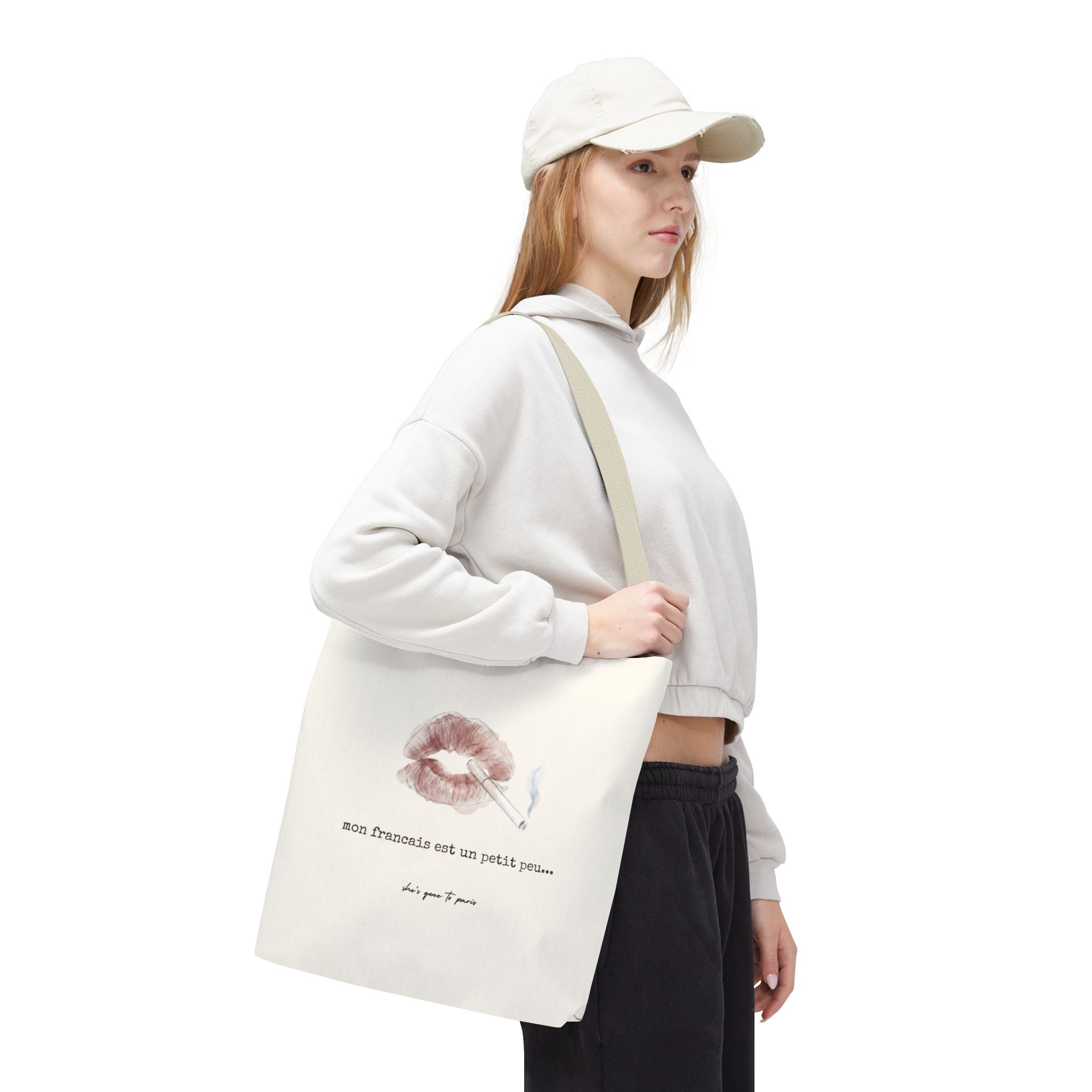 "Mon Français Est Un Petit Peu" French Tote Bag